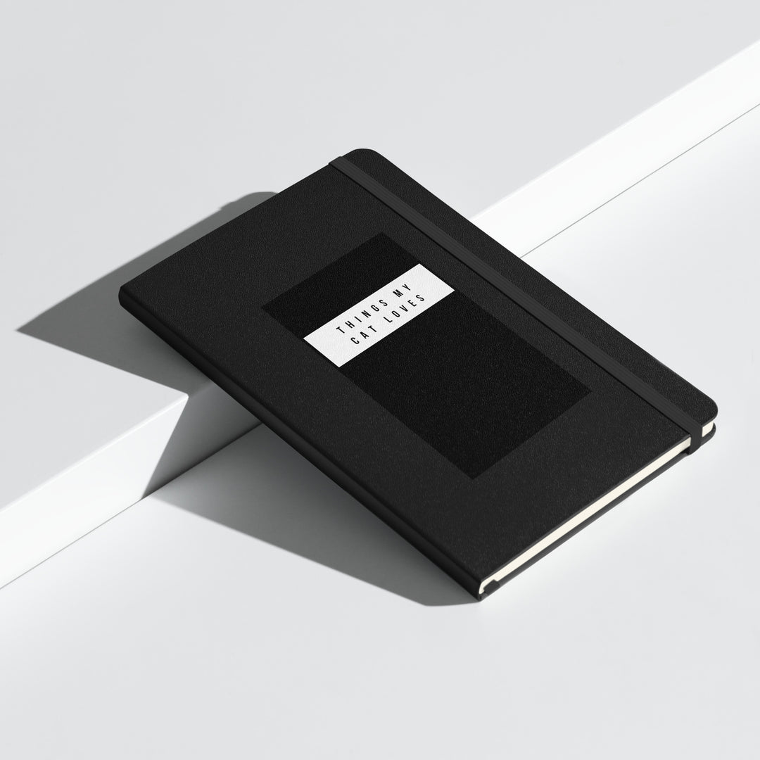 Thing My Cat Loves Hardcover bound notebook