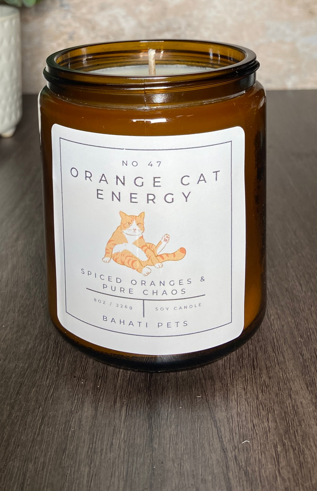 Orange Cat Energy Soy Candle