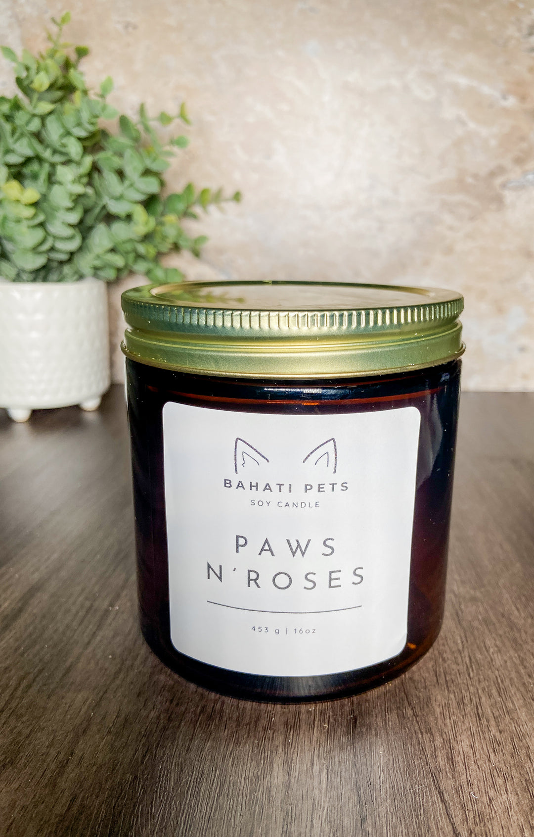 Paws N Roses Soy Candle