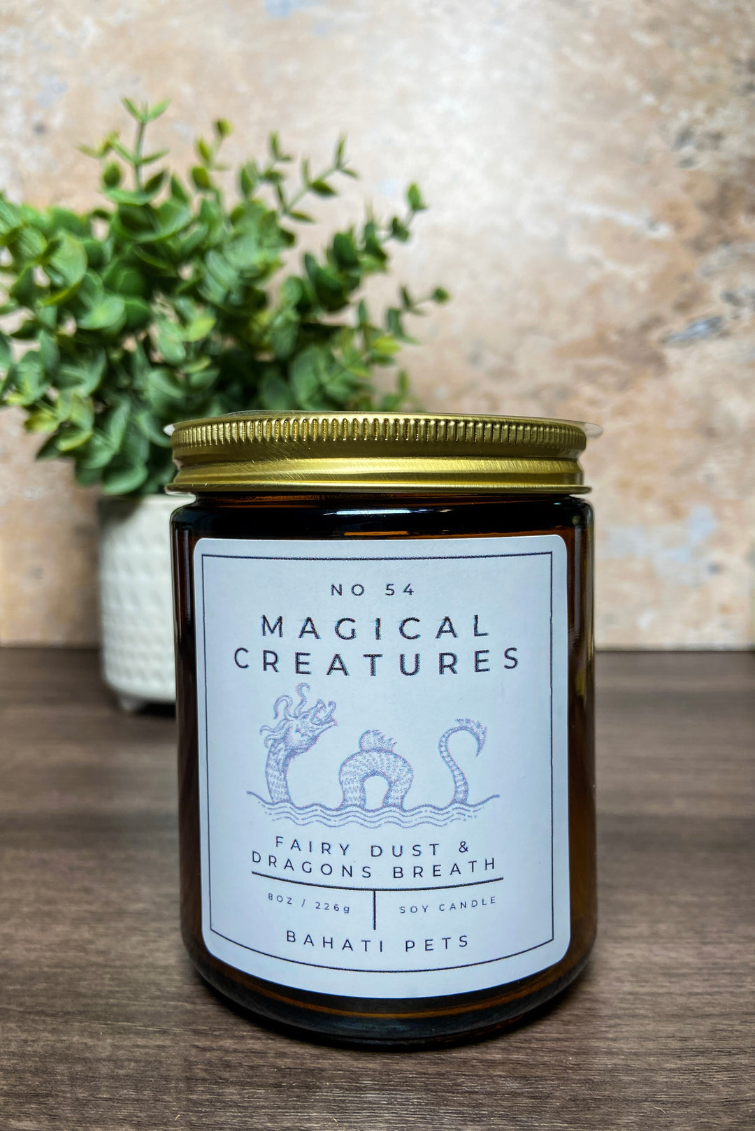 Magical Creatures Halloween 8 ounce Soy Candle