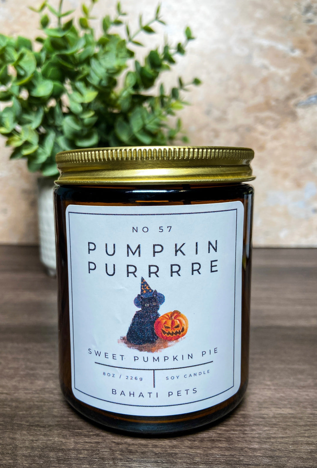 Pumpkin Purrrre 8 ounce Soy Candle