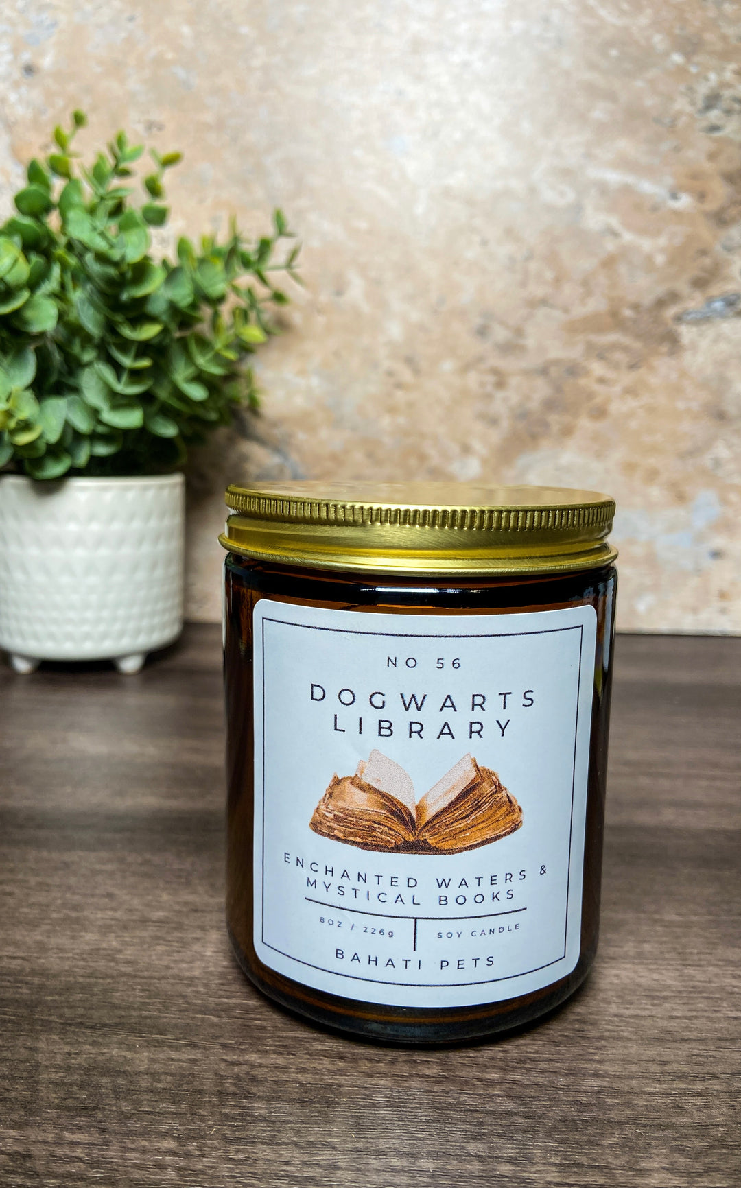 Dogwarts Library 8 ounce Soy Candle