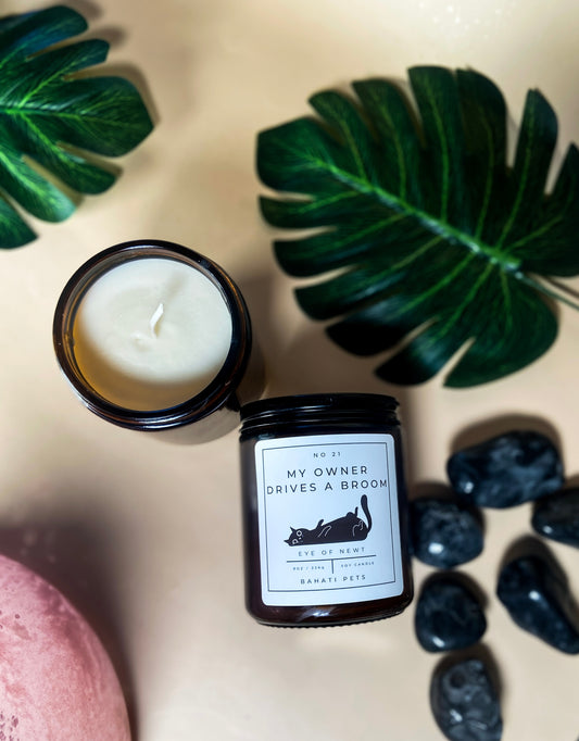 My Owner Drives A Broom - 8oz 100%Soy Candle