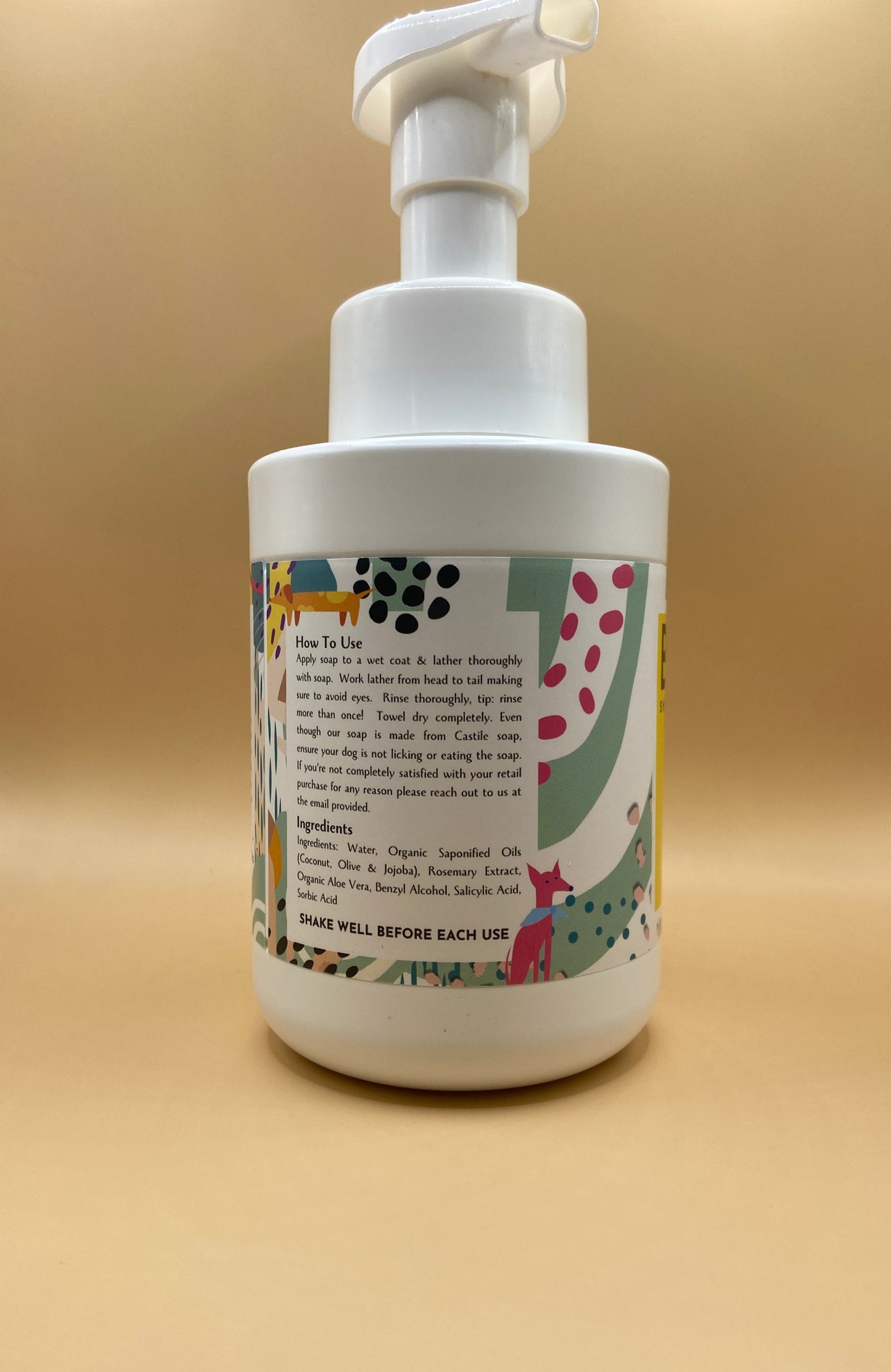 Fragrance Free Gentle Castile Soap-Based Shampoo For Dogs