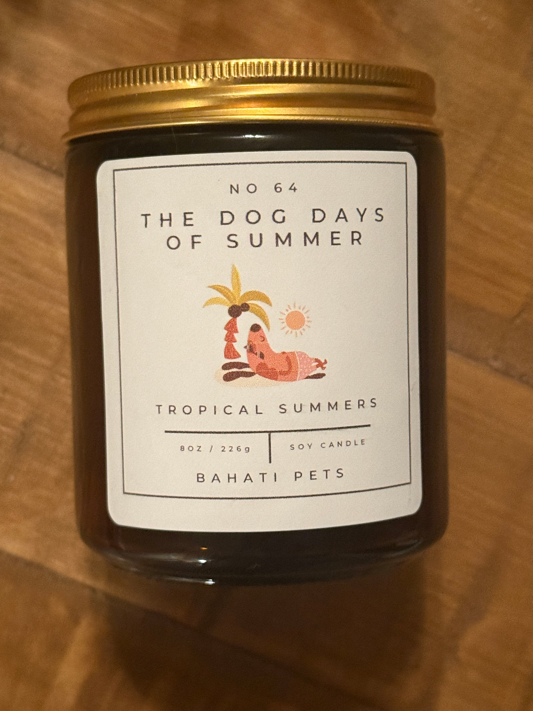 Dog Days of Summer 8-ounce 100% Soy candle