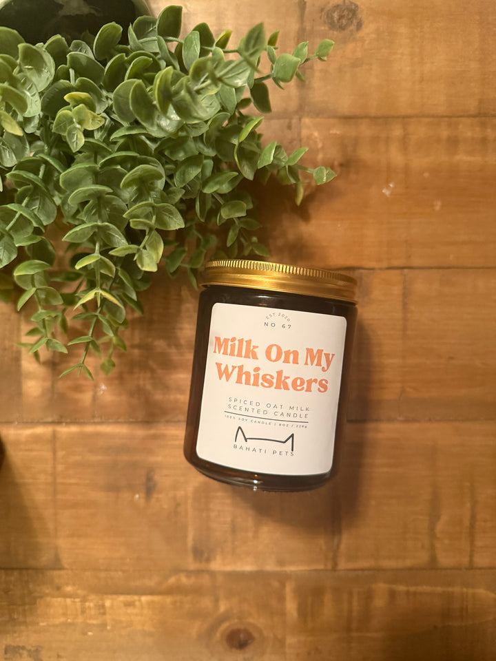 Milk on my Whiskers Spiced Oat Milk 8-ounce 100% Soy candle