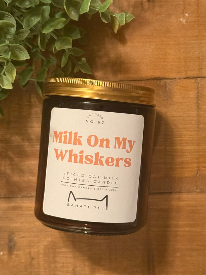 Milk on my Whiskers Spiced Oat Milk 8-ounce 100% Soy candle