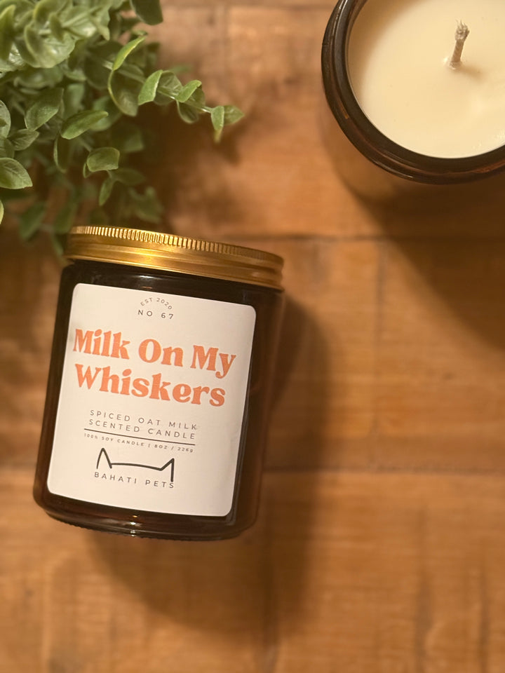 Milk on my Whiskers Spiced Oat Milk 8-ounce 100% Soy candle