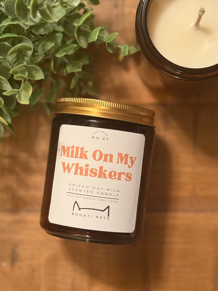 Milk on my Whiskers Spiced Oat Milk 8-ounce 100% Soy candle