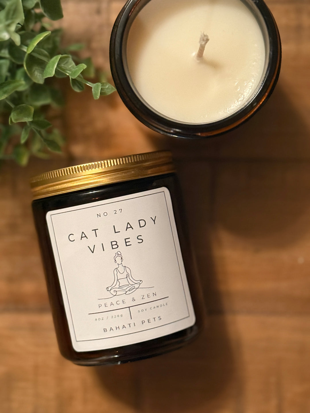 Cat Lady Vibes 8-ounce 100% Soy candle