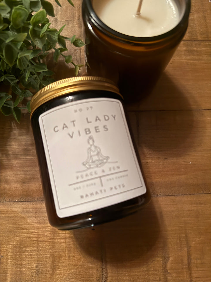 Cat Lady Vibes 8-ounce 100% Soy candle