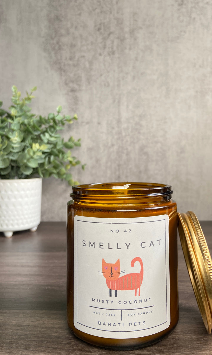 Smelly Cat 8 ounce 100% Soy Candle