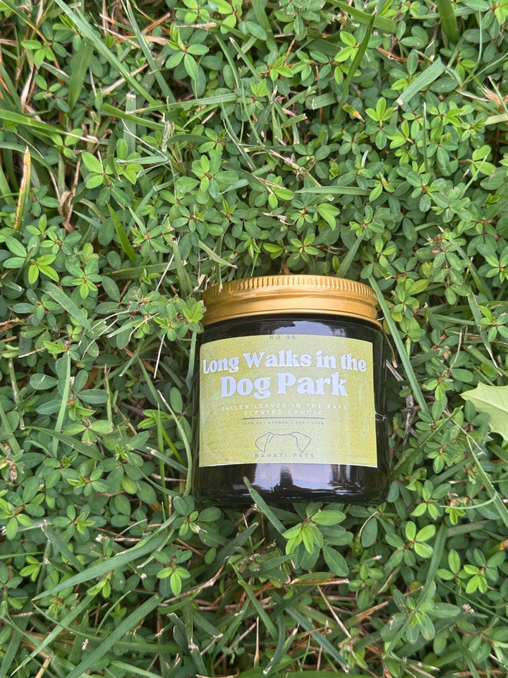 Long Walks In The Dog Park 4 & 8 ounce soy candle