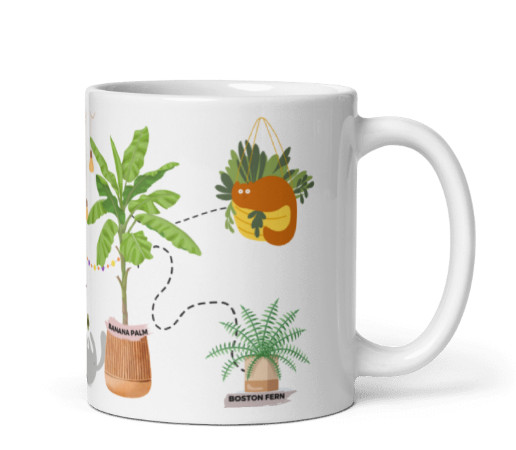 Cats & Plants Mug 1