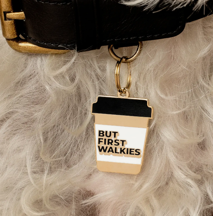 But First Walkies Pet Id Tag