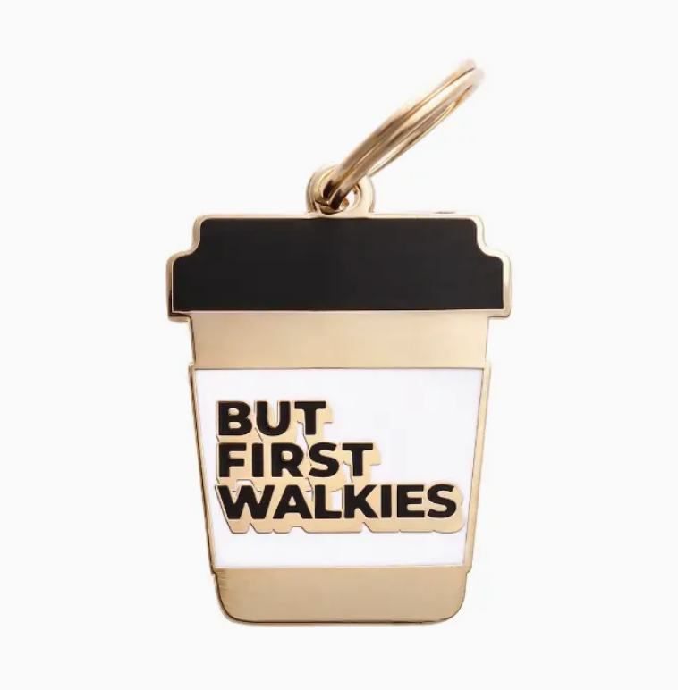 But First Walkies Pet Id Tag