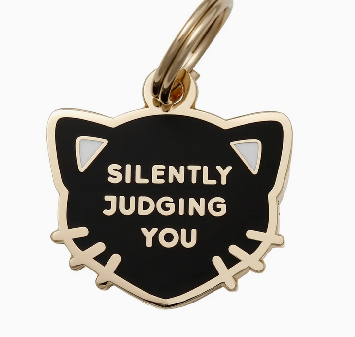 Silently Judging You Pet Id Tag