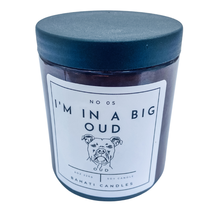 I'm in a big oud - soy ounce candle