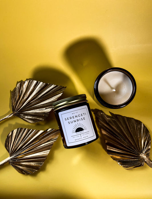 Serengeti Sunrise: Odor Eliminating Citrus Soy Candle